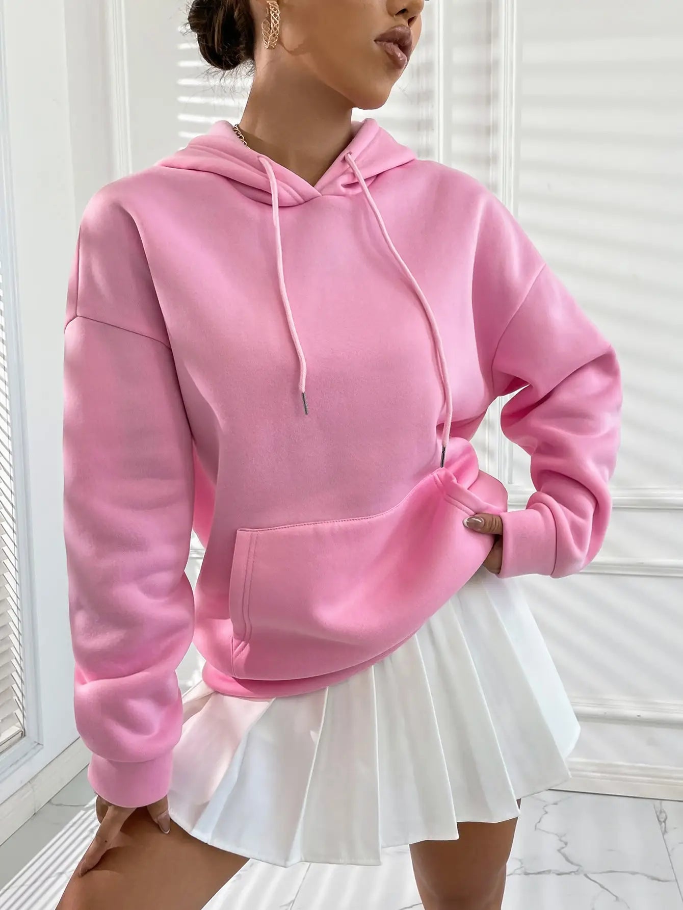 Love Yourself Cotton Printed Hoodie - Creative Oversized Women's Sweatshirt for Streetwear & Harajuku Fashion | Perfect for Casual Outfits, Outdoor Activities and Trendy Street Style