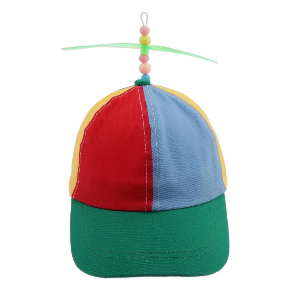 SM SunniMix Colorful Propeller Helicopter Toy - Unstructured Baseball Cap for Adults - Perfect for Outdoor Play, Cosplay, and Fun Events
