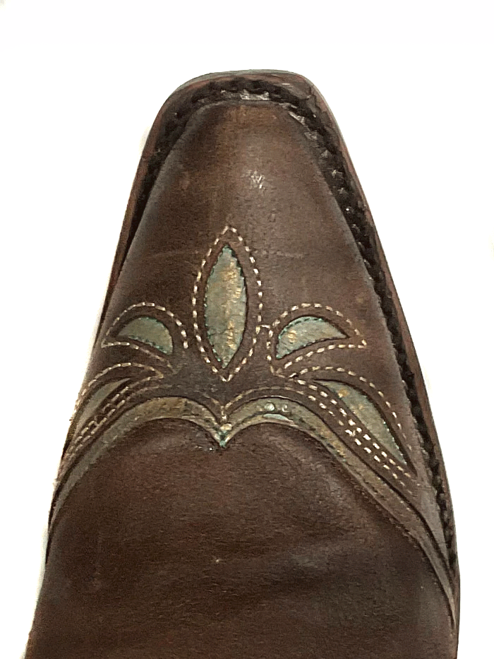 Corral C3925 Women's Western Boots - Brown Wing Tip with Inlay & Embroidery | Perfect for Country Dancing, Rodeos & Western Fashion