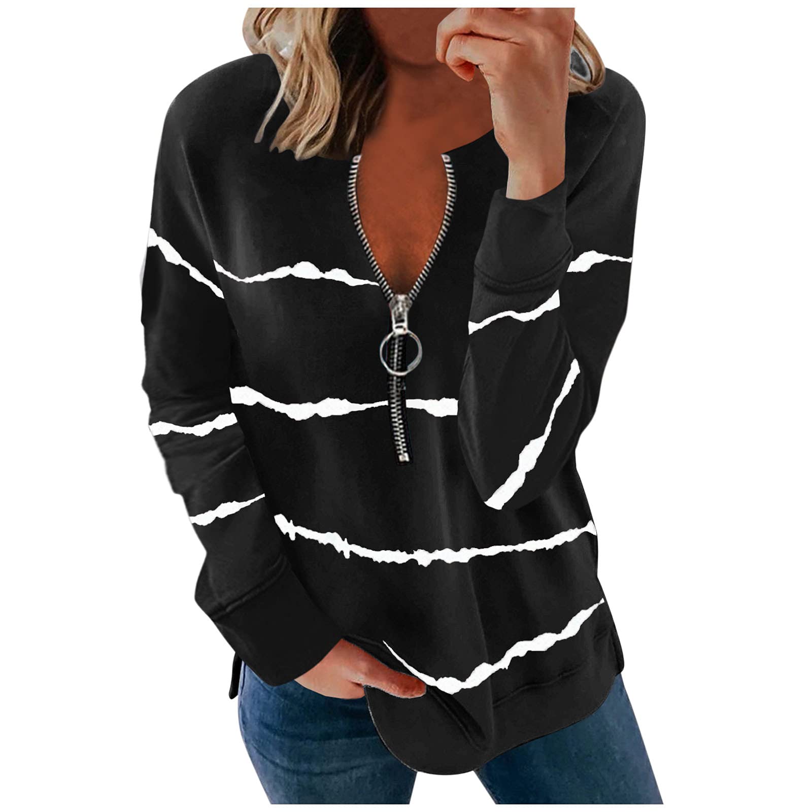 Women's Casual Long Sleeve Tops - Comfortable Polyester Blouse with O-Neck Design for Everyday Wear | Perfect for Office, Dating & Weekend Outfits