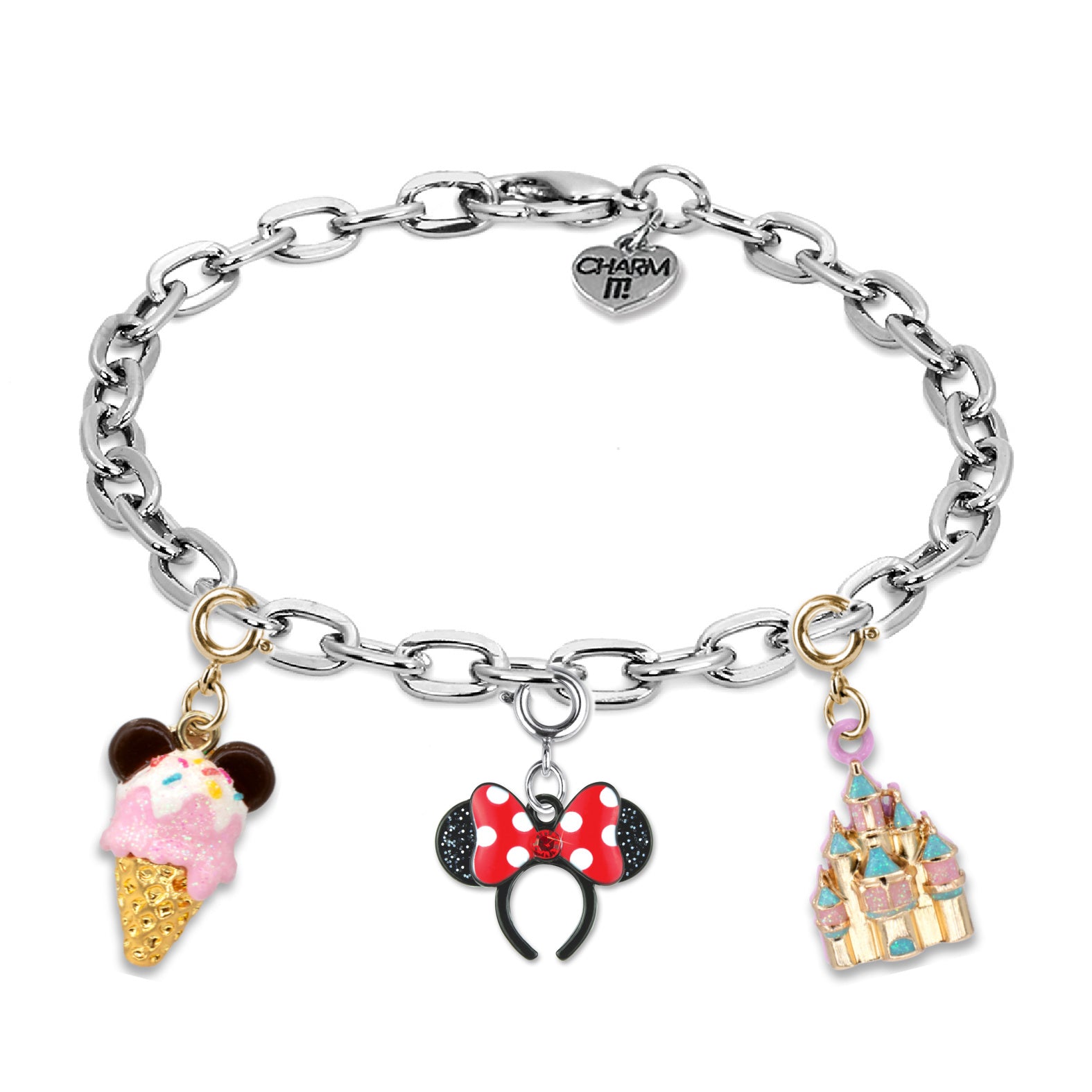 Disney Charm Bracelet for Women - Cute & Stylish Disney Jewelry Gift for Girls, Teens & Adults | Perfect for Parties, Holidays & Everyday Wear