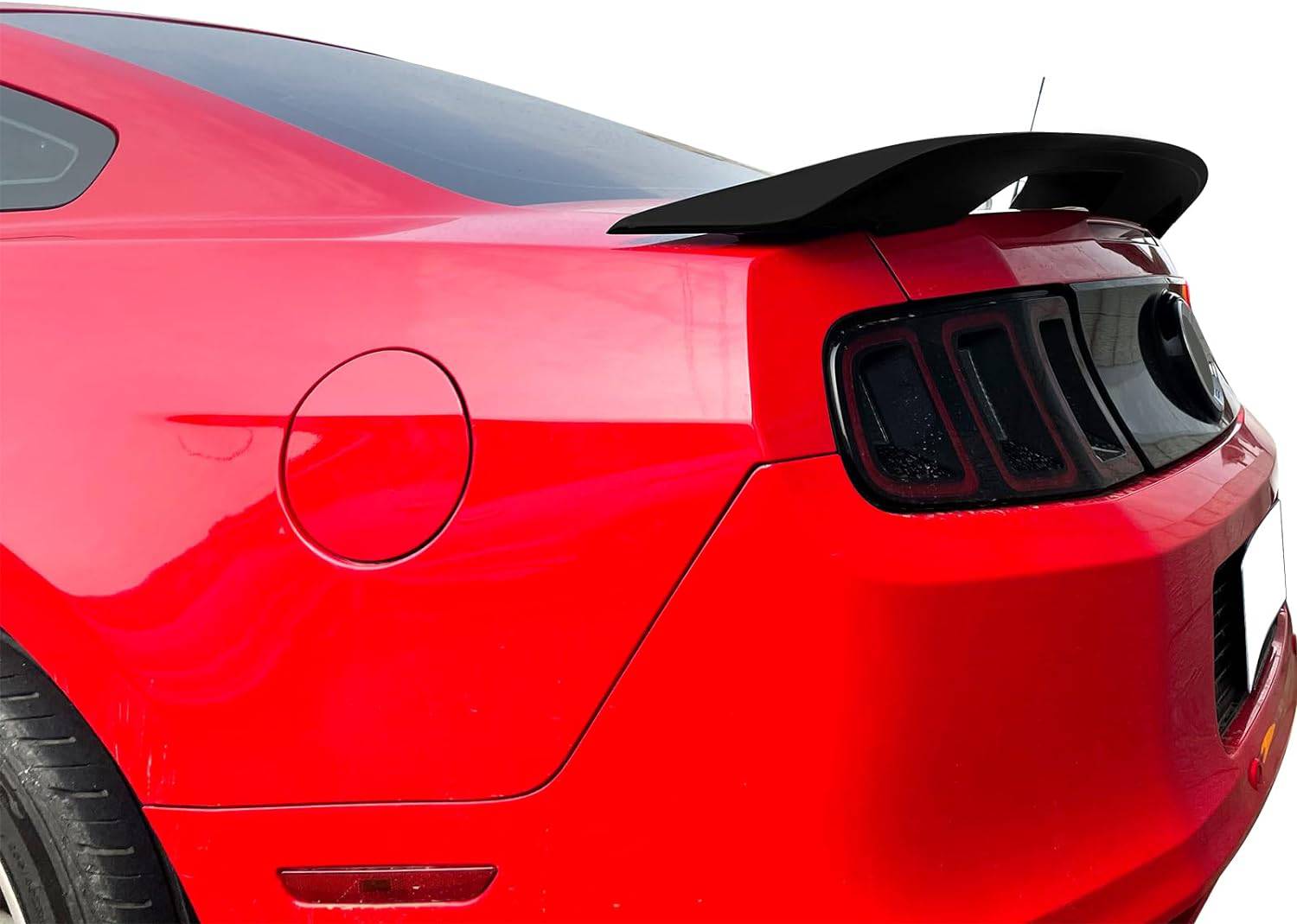 2010-2014 Ford Mustang GT500 Style Rear Trunk Spoiler Wing - Matte Black/Glossy Black - High Performance Car Accessory for Enhanced Aerodynamics & Sporty Look - Perfect for Racing, Car Shows & Street Driving