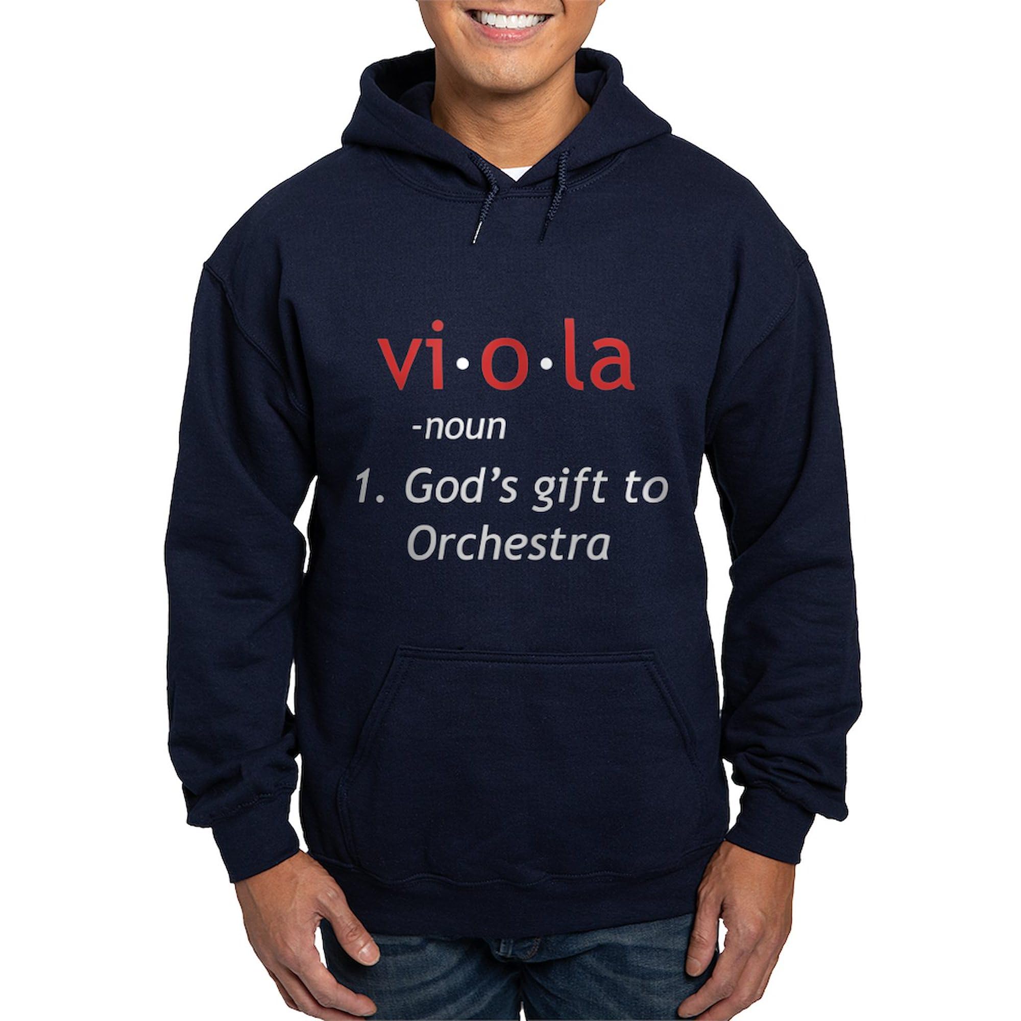 Definition of a Viola Hoodie - Men's Dark Regular Fit Pullover Hooded Sweatshirt | Perfect for Musicians, Orchestra Fans & Casual Wear