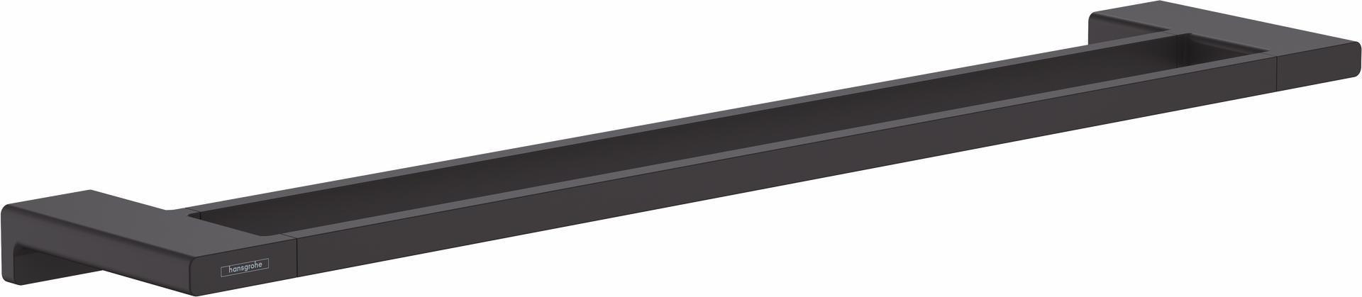 Hansgrohe AddStoris Dual Towel Bar in Matte Black (41743670) - Premium Bathroom Accessory for Modern Homes & Luxury Hotels