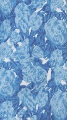 Margie Midi Dress - Blue Rose Floral Print Women's Summer Dress | Perfect for Beach Vacations, Date Nights & Outdoor Parties