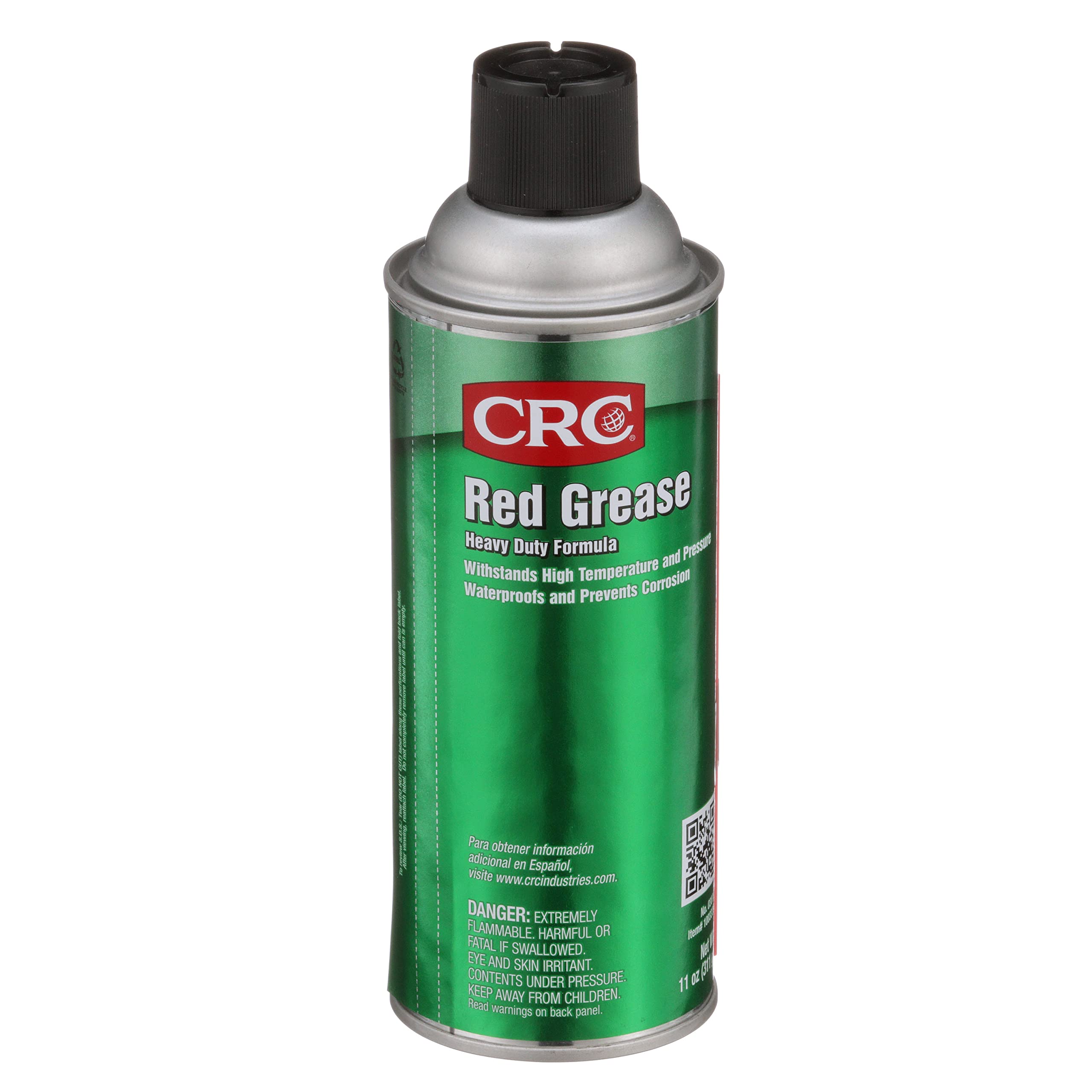 CRC Red Grease 03079 - 11 oz Multi-Purpose Aerosol Lubricant (Red Color for Easy Visual Inspection) - Ideal for Automotive, Industrial & Household Maintenance