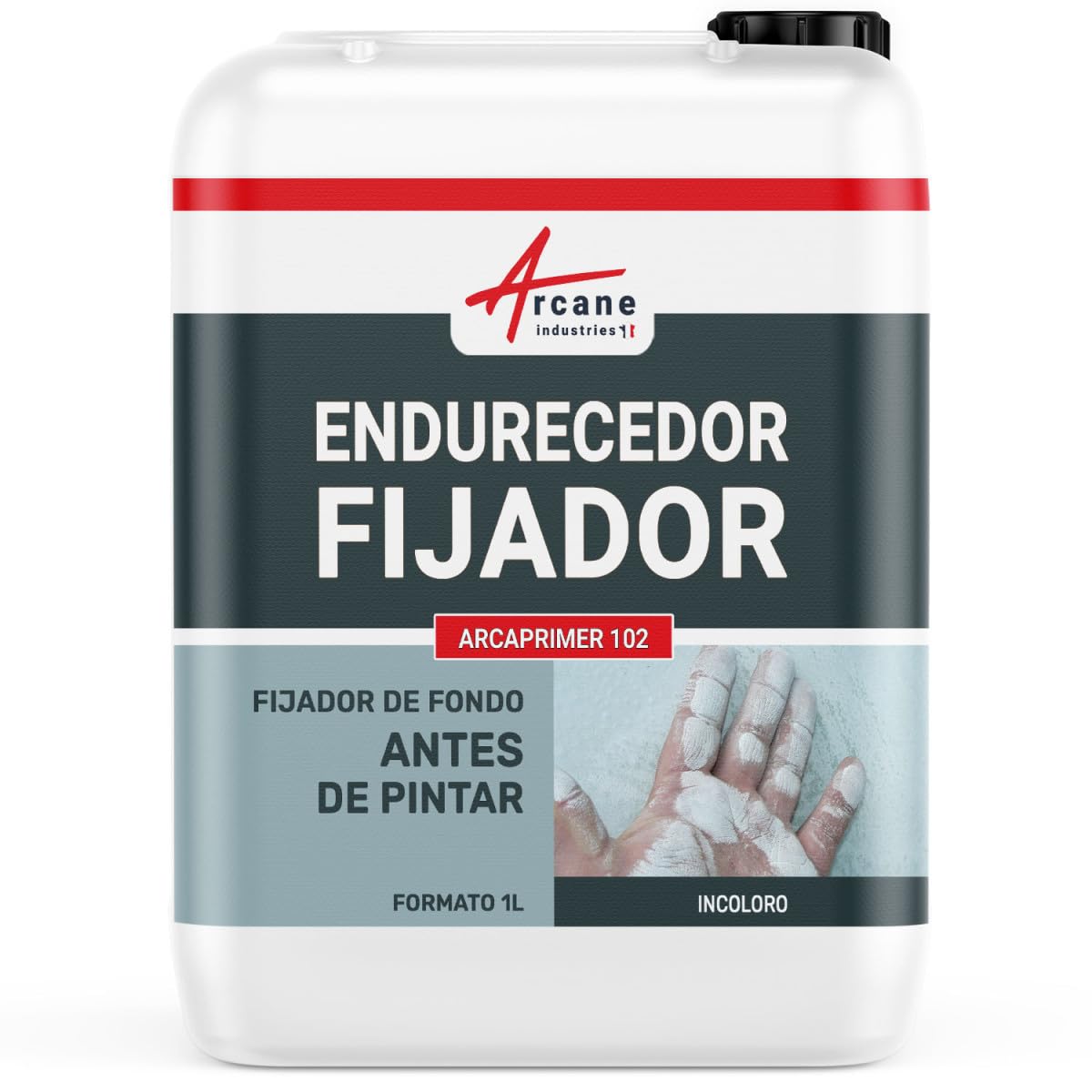 Fixefond Primer for Fragile & Porous Surfaces - 1L by Arcane Industries - Pre-Paint Sealer for Walls, Wood & Plaster - Ideal for Home Renovation & DIY Projects