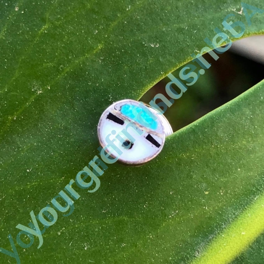Tiny Zuni Sunface Straight Back Pin Tie Tack Sterling Silver - Handmade Native American Jewelry for Men & Women - Perfect for Weddings, Gifts & Formal Occasions