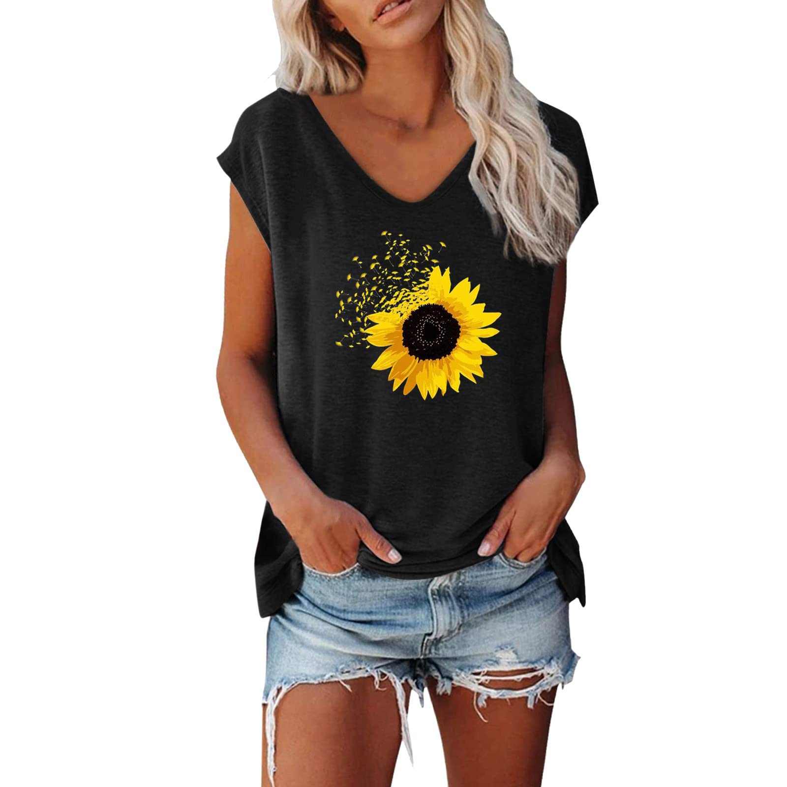 Stylish Women's Summer Tops - Sexy & Casual Loose Fit Blouses for Everyday Wear | Perfect for Beach Outings, Date Nights & Office Casual Fridays
