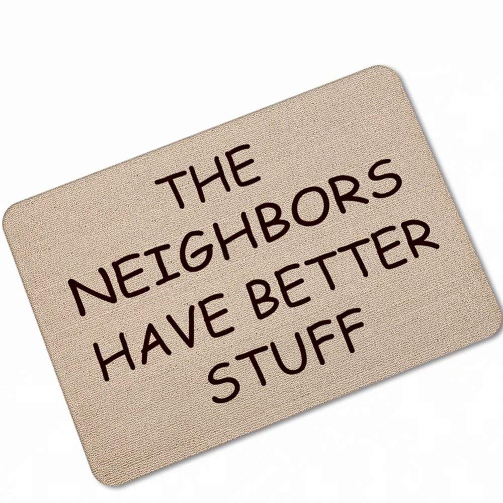 YQ Park All-Weather Indoor/Outdoor Entryway Floor Mats - Non-Slip Rubber Backing for High Traffic Areas - Perfect for Front Door, Patio, Garage & Mudroom Use