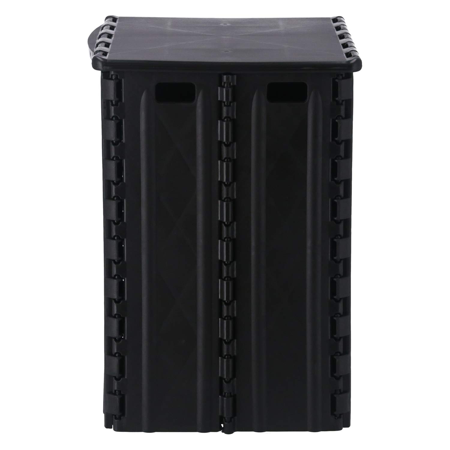 Fuji Boeki 86105 Foldable Storage Box & Camping Trash Can - 12.6 Inch Portable Outdoor Chair with 176.4 lbs Capacity - Perfect for Camping, Picnics, Beach & Backyard Use - Durable Black Design (32cm/80kg)