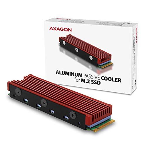 CLR-M2 M.2 SSD铝制被动散热器 - 兼容2280尺寸硬盘，高效散热，适用于游戏主机、笔记本电脑和台式机升级