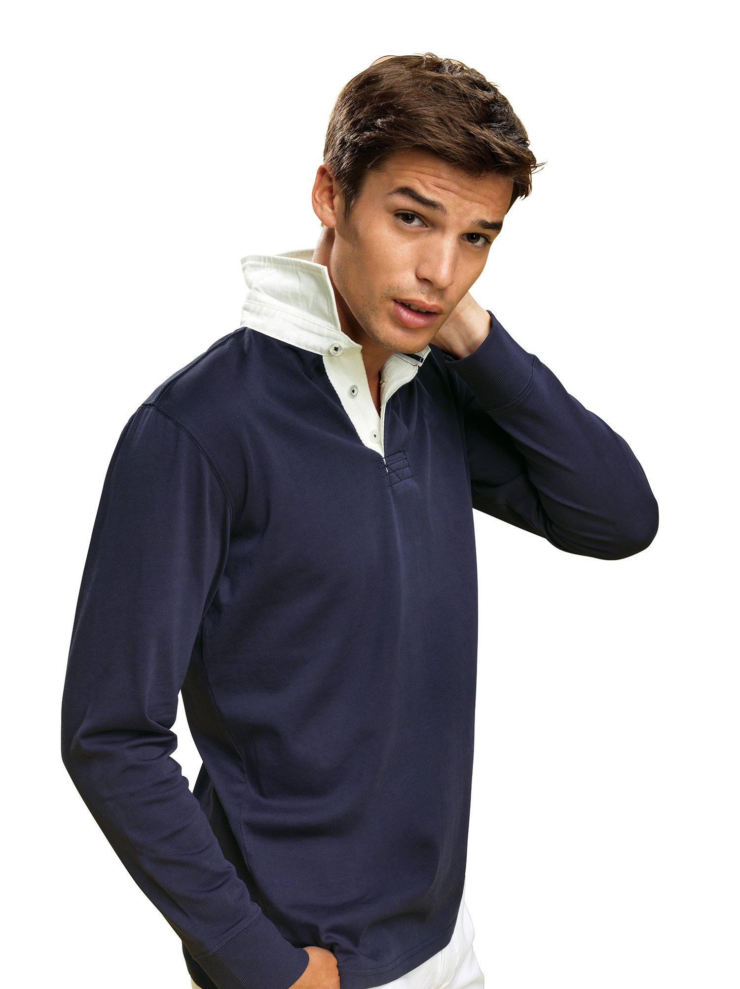 Men's Classic Fit Rugby Shirt - Comfortable Cotton Polo for Casual Wear & Sports | Perfect for Golf, Rugby & Everyday Outfits