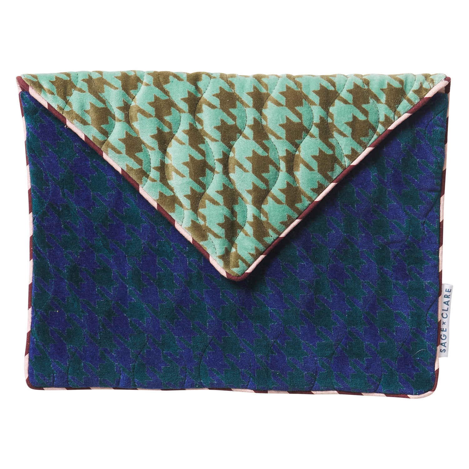 Vinita Velvet Clutch for Women - Elegant Evening Bag with Wristlet Strap - Perfect for Parties, Weddings & Special Occasions