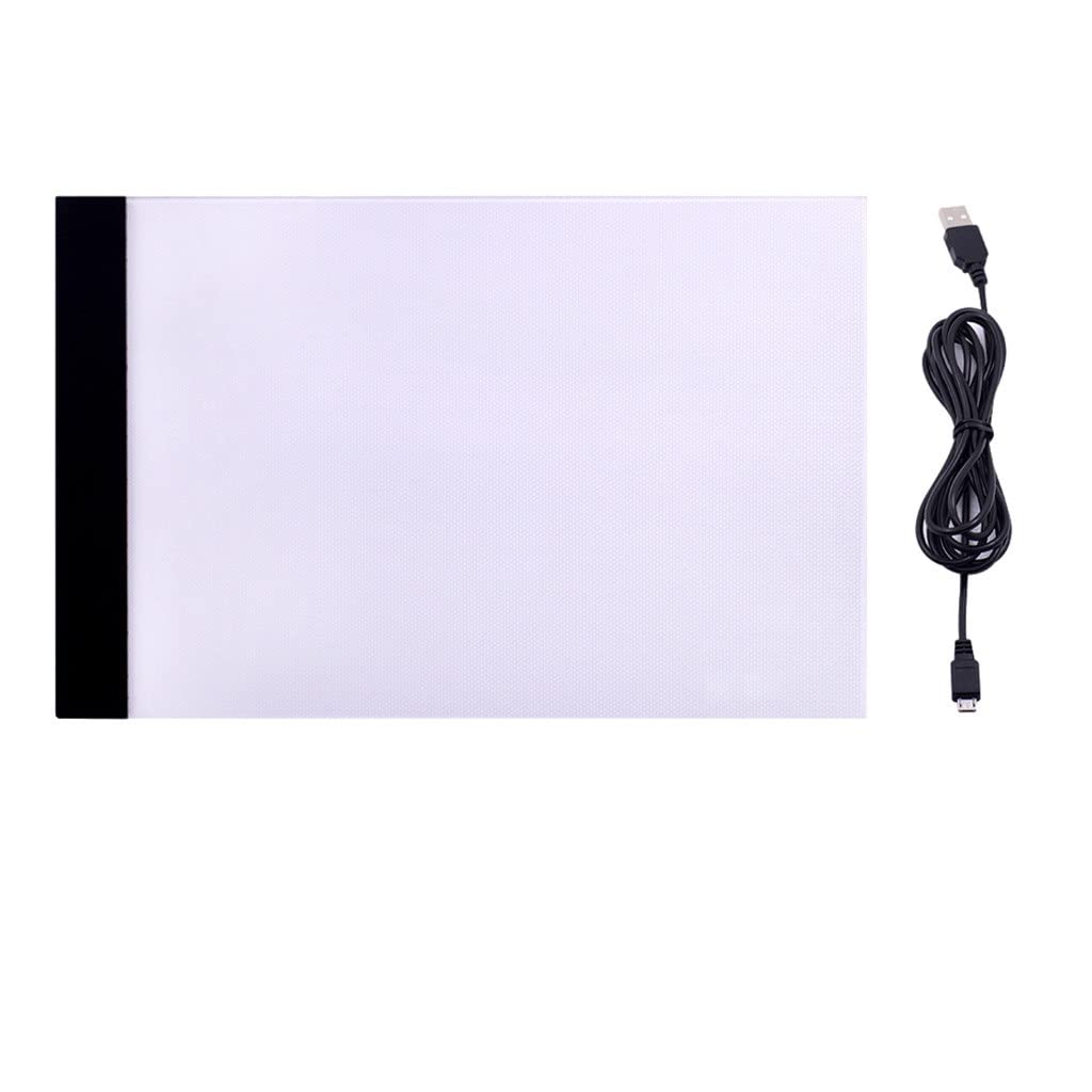 WSSBK A4 LED Light Box Drawing Tablet - USB Digital Graphics Tablet with Stepless Dimming for Tracing, Sketching, Painting & Calligraphy | Perfect for Artists, Designers & Students