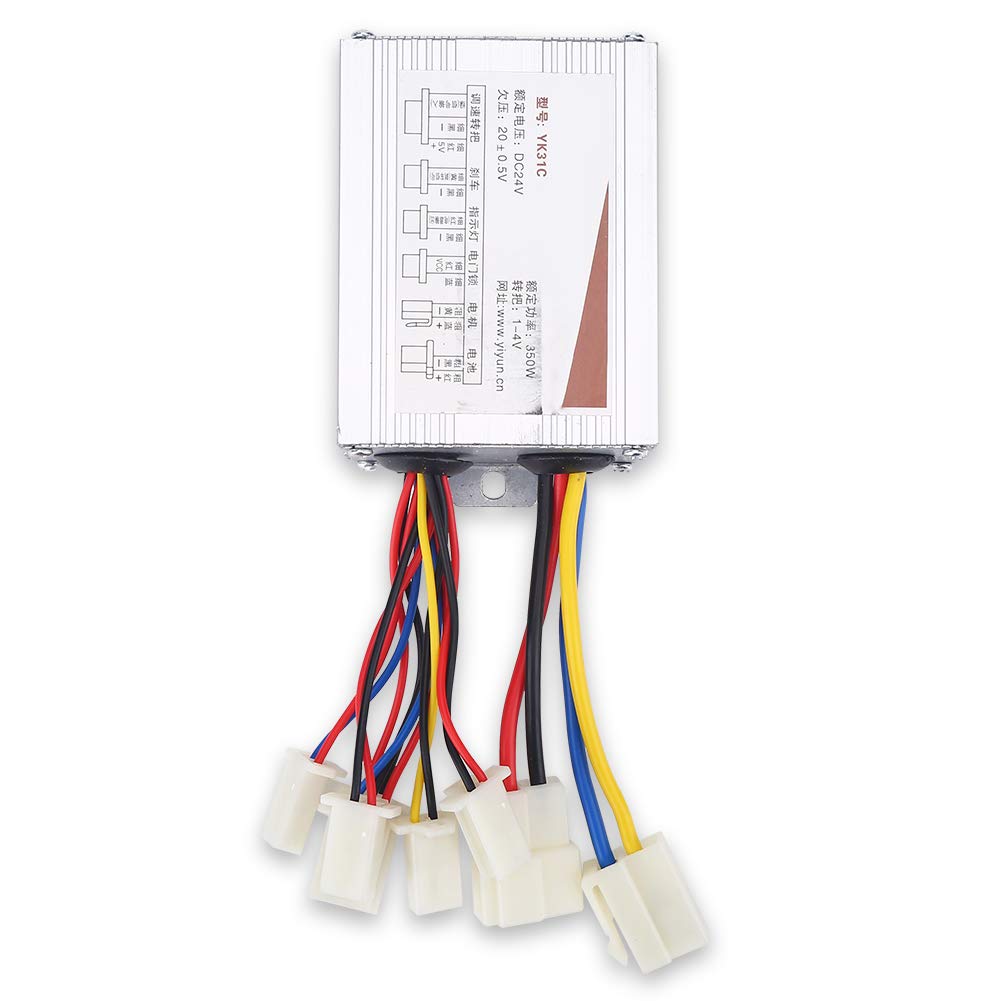 24V 350W Brushed Motor Controller - Sensitive & Stable Speed Controller Replacement for Electric Bikes & Scooters - Perfect for Commuting, Off-Road Adventures & DIY E-Vehicle Projects