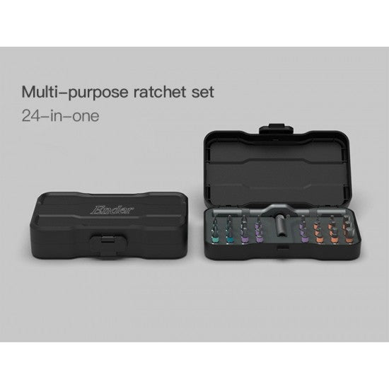 Creality Ender RS1 24-in-1 Multipurpose Ratchet Set - Professional Tool Kit for Home Repair, Automotive Maintenance & DIY Projects