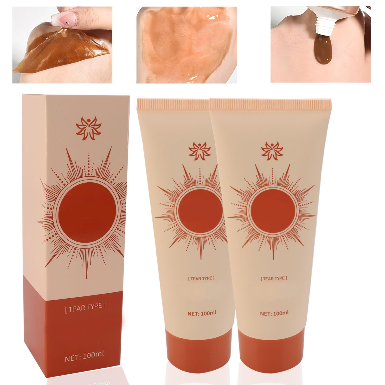 2PCS Herbal Peel-Off Facial Mask - Anti-Aging & Anti-Wrinkle Blackhead Remover - No-Clean Tear-Off Face Mask for All Skin Types - Perfect for Spa Night & Self-Care Routine