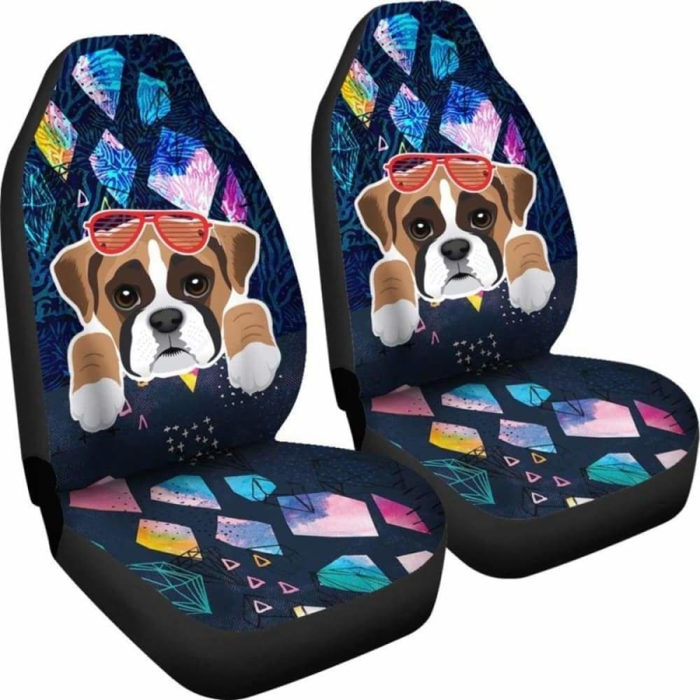 Premium Boxer Car Seat Covers - Universal Fit for Most Vehicles (Model 602 102918) - Waterproof & Pet-Friendly Protection for Cars, Trucks & SUVs