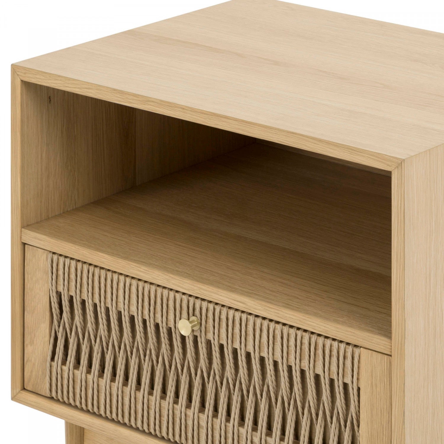 Braylock Night Stand - Natural Wood Bedside Table for Bedroom, Compact & Stylish Nightstand with Storage Shelf - Perfect for Small Spaces, Apartments, and Dorm Rooms