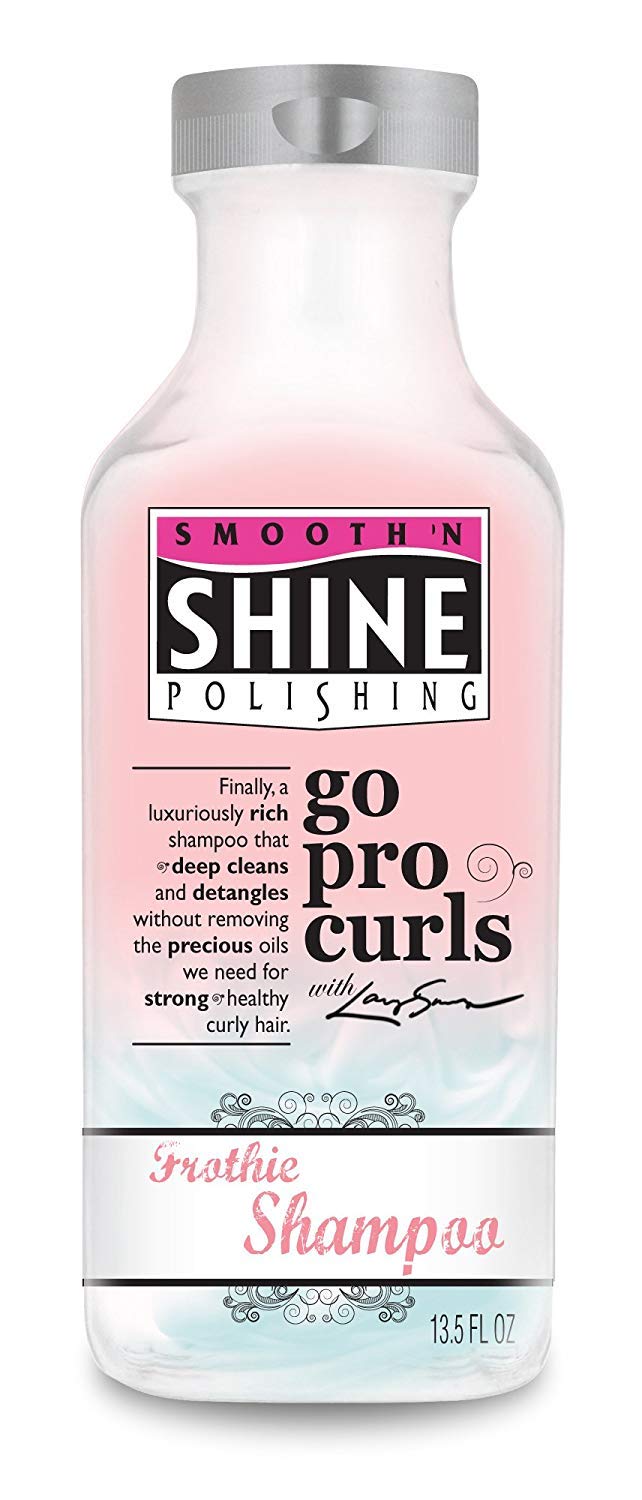 Smooth N Shine Go Pro Curls Frothie Shampoo for Curly Hair - 13.5 oz | Hydrating & Frizz Control | Perfect for Daily Use & Salon-Quality Results at Home
