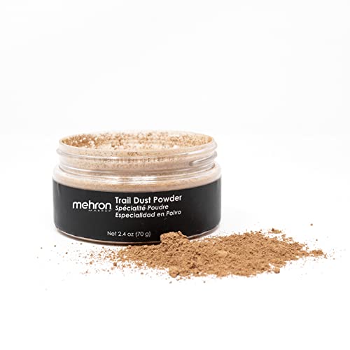 Mehron Makeup Special FX Powder - 2.4 oz Trail Dust for Halloween, Cosplay & Theatrical Makeup Effects - Professional Grade Face & Body Powder for Costumes & Fantasy Looks