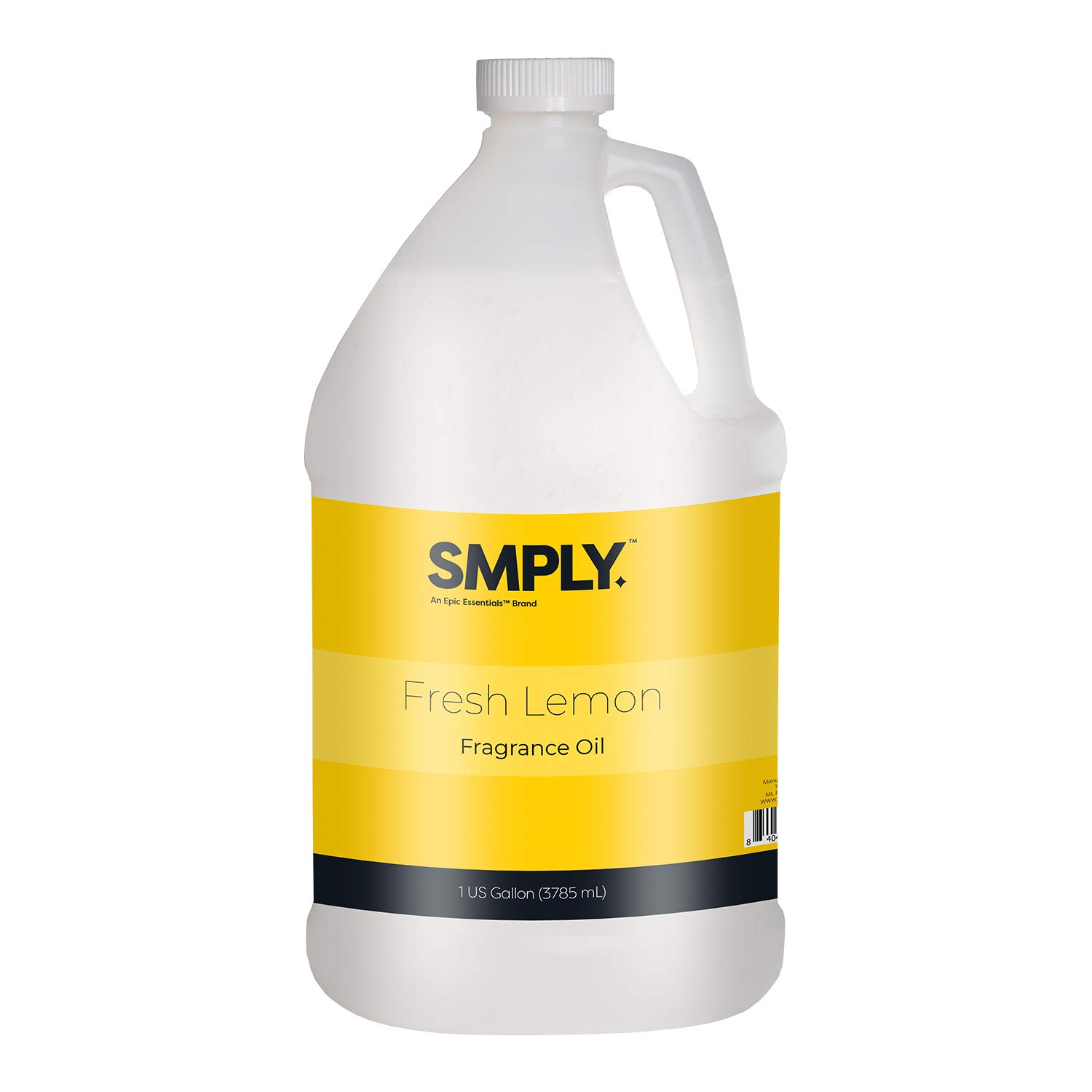 Pure Lemon Essential Oil by SMPLY - 1 Gallon Natural Aroma Oil for Aromatherapy, Candles, Diffusers & Soap Making | Uplifting Citrus Scent for Home, Spa & Office Relaxation
