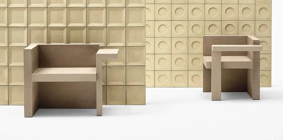 Ducale Lounge Chair by CIMENTO® - Modern Accent Chair for Living Room, Bedroom & Office - Comfortable Upholstered Armchair with Wooden Legs