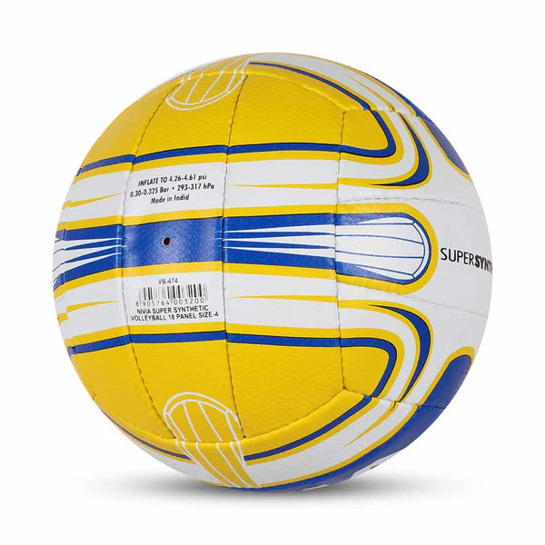 Nivia Super Synthetic Volleyball for Indoor & Outdoor Play - Official Size Game Ball for Beach, Court & Backyard Volleyball