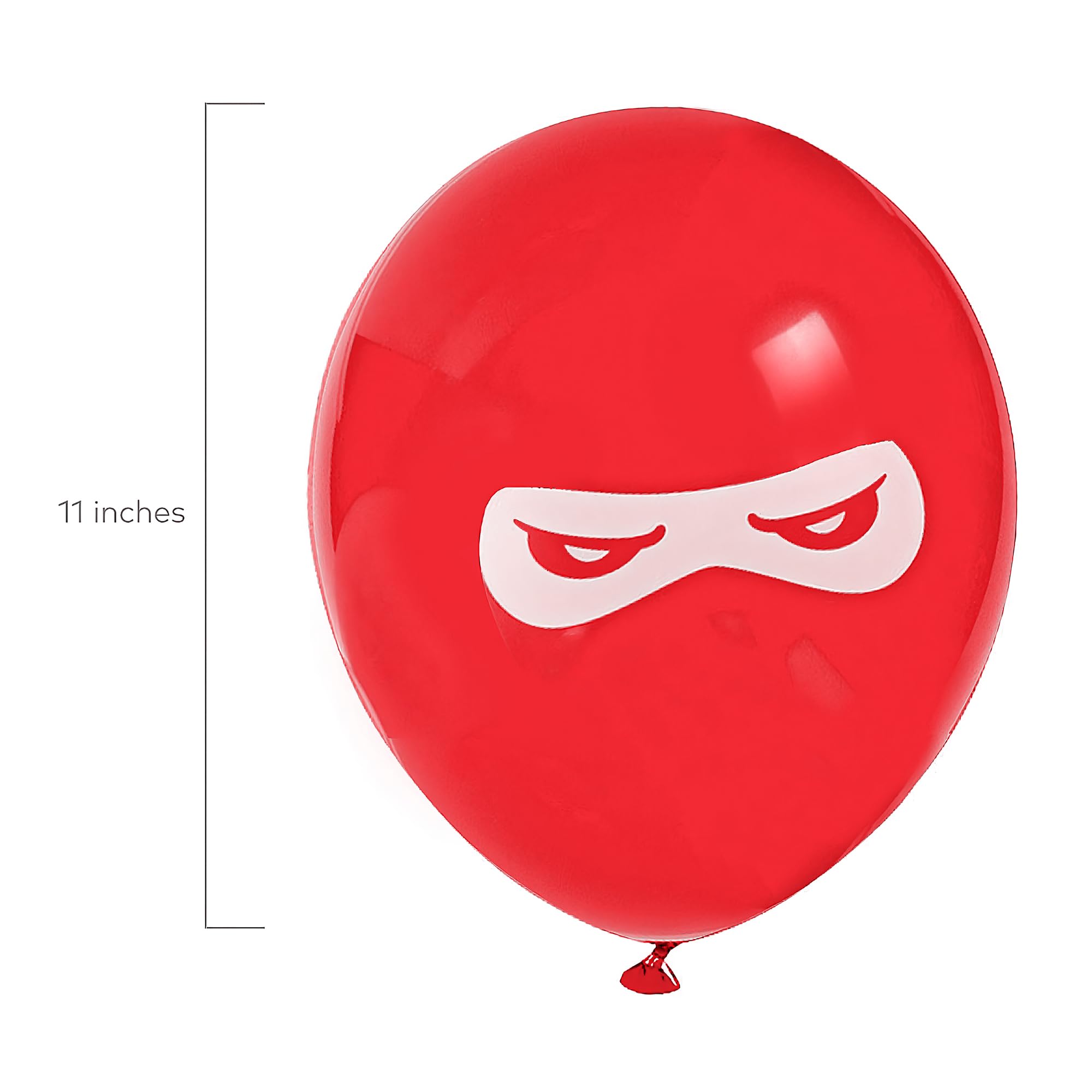Fun Express BB13628879 Ninja Warriors 11-Inch Latex Balloons - 25 Pack for Birthday Parties, Themed Events & Decorations