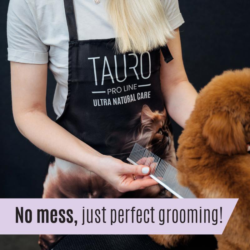 Tauro Pro Line Ultra Natural Care Grooming Apron - Waterproof & Durable Pet Grooming Smock for Dogs & Cats - Perfect for Professional Groomers & Home Use