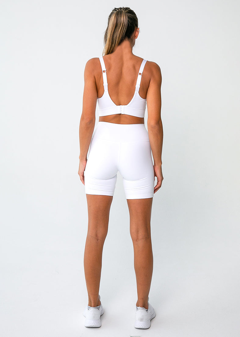 Elevate Touch Double Layer Short White - Soft & Breathable Women's Casual Shorts for Summer, Workout, and Lounge Wear