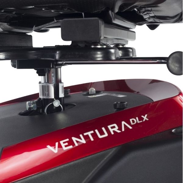 Drive Medical Ventura DLX Deluxe 3 Wheel Mobility Scooter - Lightweight Electric Scooter for Adults & Seniors - Indoor/Outdoor Use for Shopping, Travel & Daily Mobility