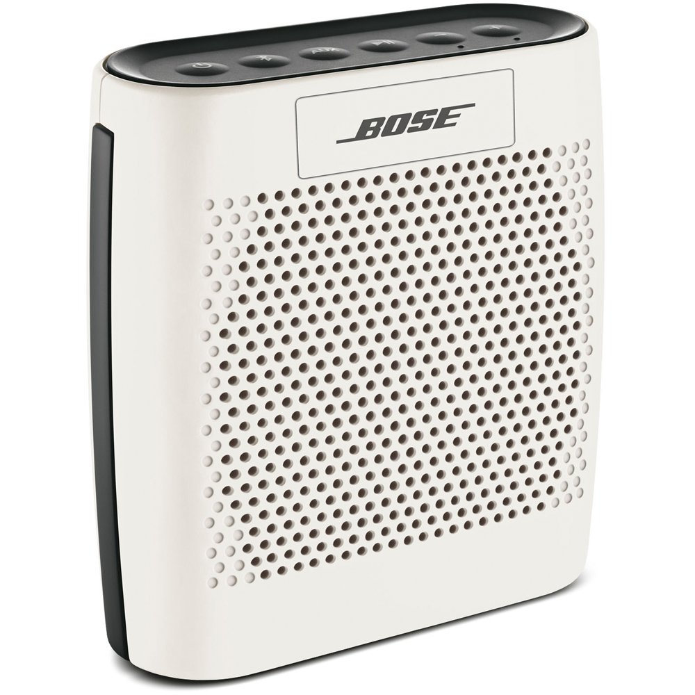 Bose SoundLink Color Bluetooth Speaker - Portable Wireless Speaker with Rich Bass, 8-Hour Battery, Water Resistant - Perfect for Travel, Beach, Pool & Outdoor Adventures (White)