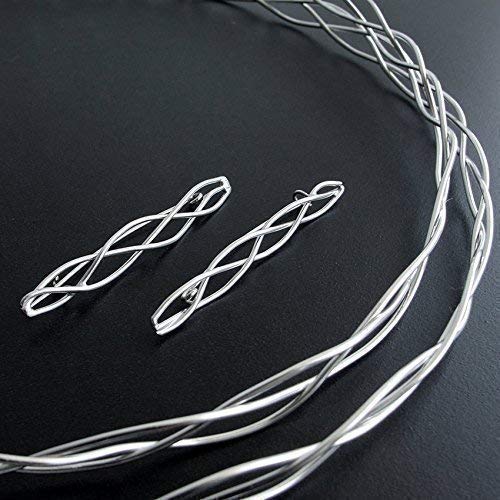 Handmade Greek Wedding Crowns - Orthodox Greek Wedding Stefana with Braided Twisted Solid Sterling Silver Wire - Perfect for Traditional Greek Weddings, Christenings & Religious Ceremonies