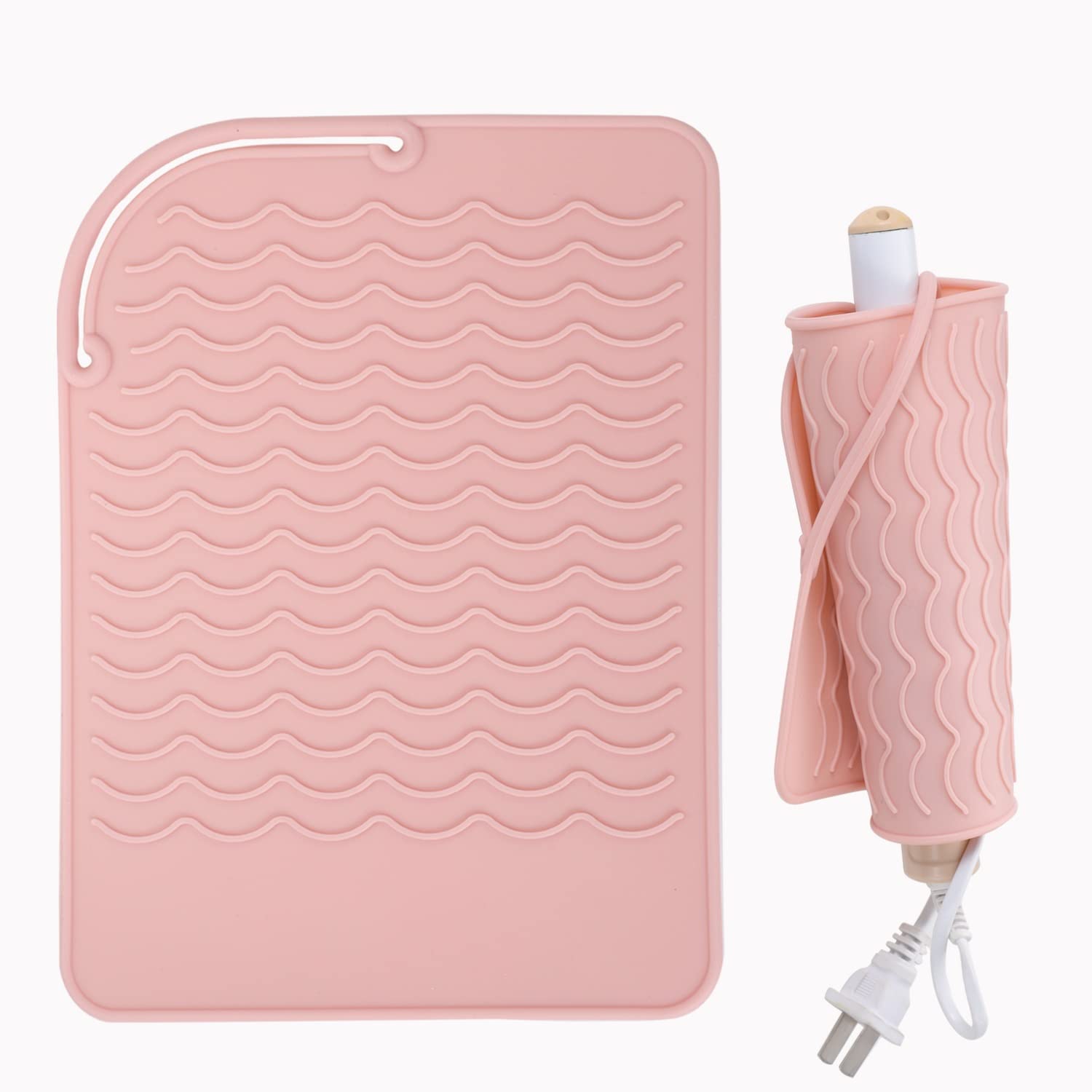 Silicone Heat Resistant Mat for Hair Straighteners & Curling Irons - 8.58