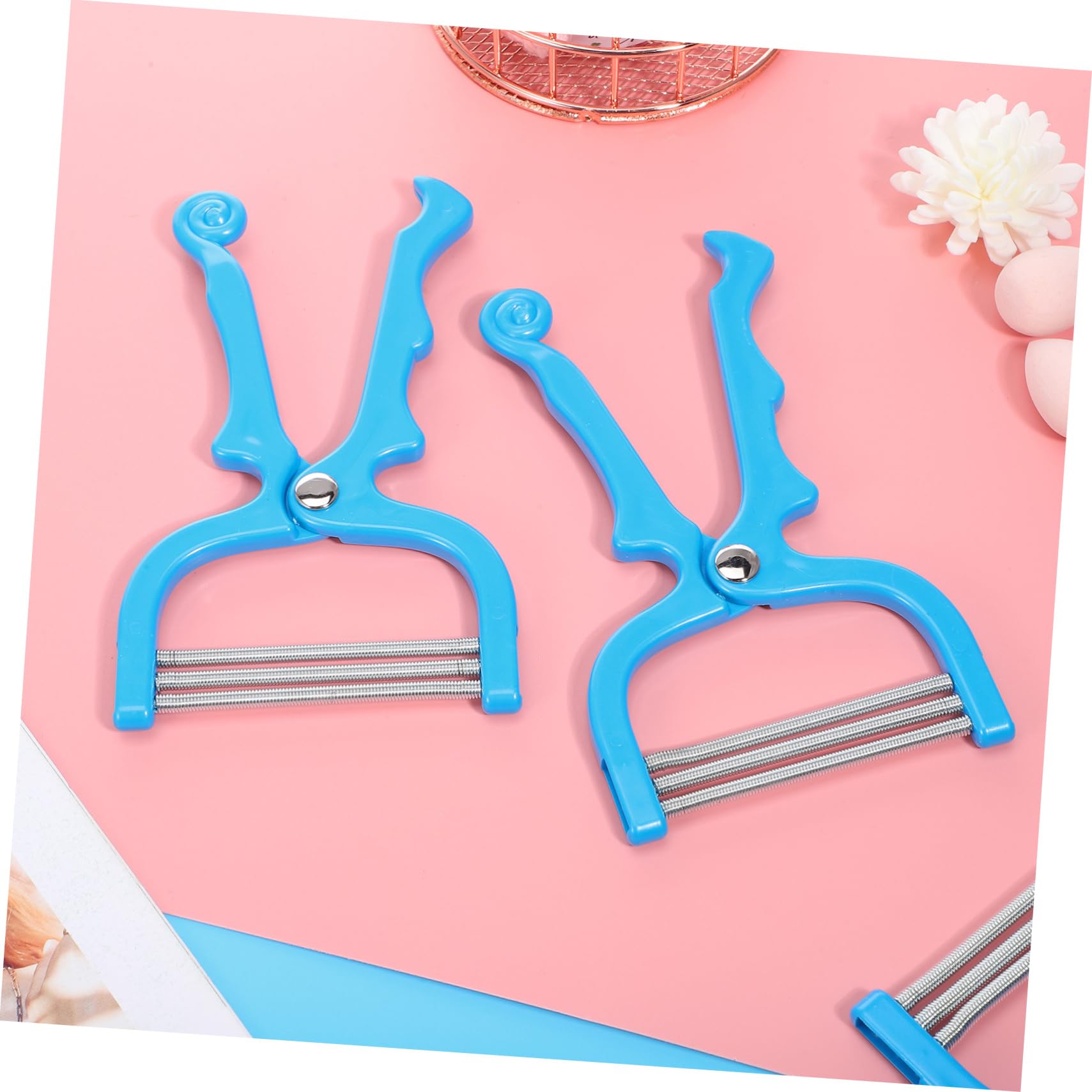 Gentle & Efficient Facial Hair Remover for Women - 3 Pack Spring Lip Hair Epilator | Painless Upper Lip & Chin Hair Removal Tool | Perfect for Home Use & Travel