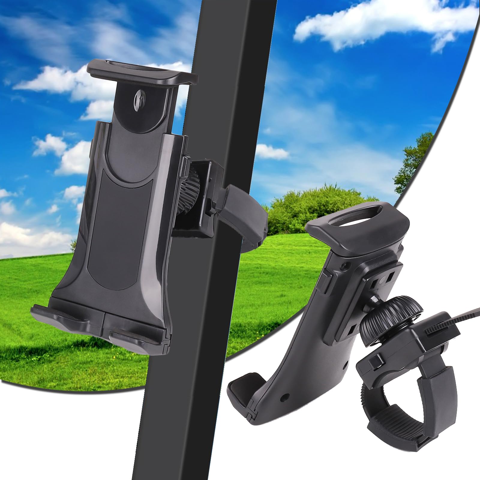 Universal Golf Cart Phone Mount Holder - Compatible with All Smartphones & Tablets | Secure Club Car Phone Holder for All Brand Golf Carts | Perfect for Golfing, Camping & Outdoor Adventures