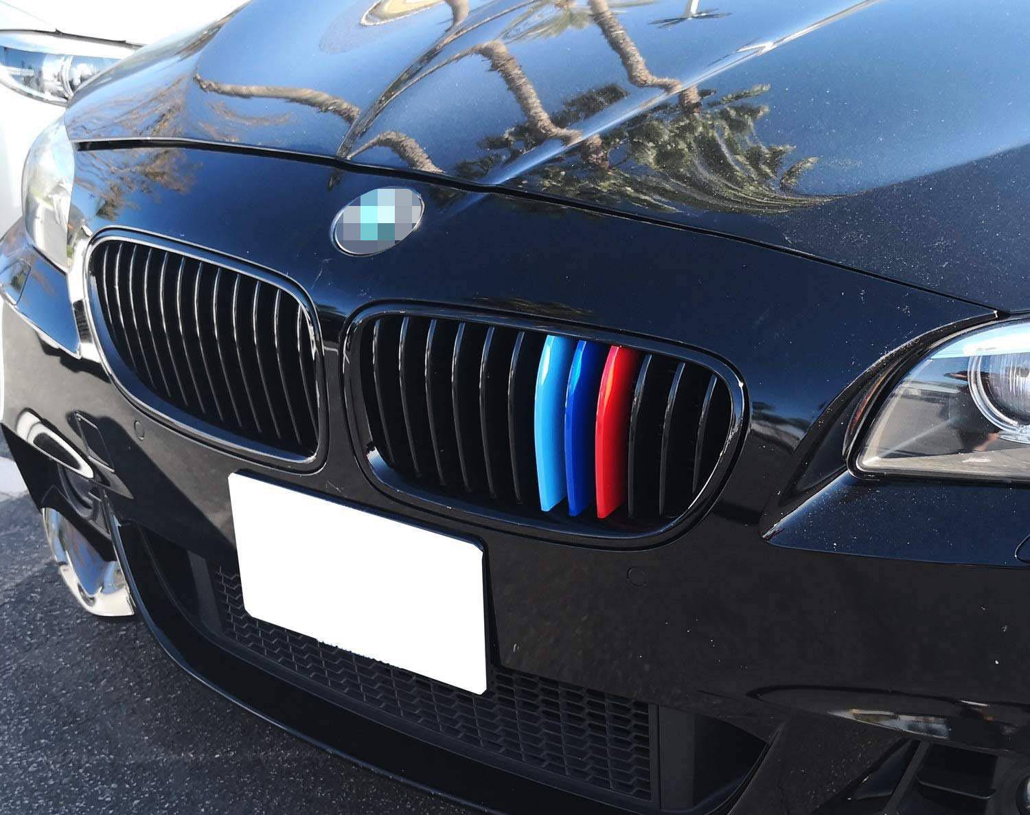 2014-2016 BMW 5 Series F10 Grille Insert Trim - M Performance Style Grille Strips & Clips - Upgrade Your Front Grille for Enhanced Style & Sporty Look - Perfect for Car Enthusiasts & Auto Shows