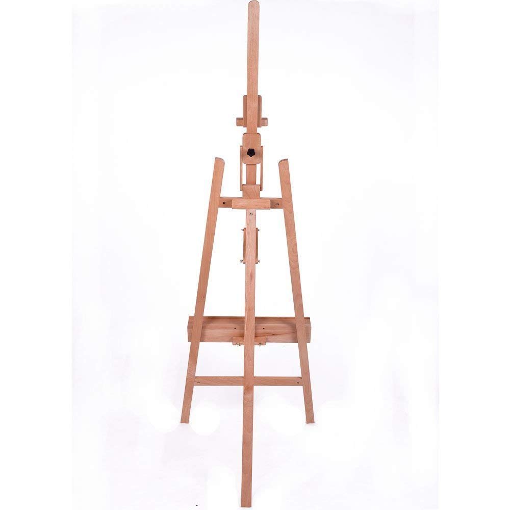 Mont Marte Professional Beech Wood Floor Easel with Adjustable Tilt - Perfect for Artists, Painters & Studio Use