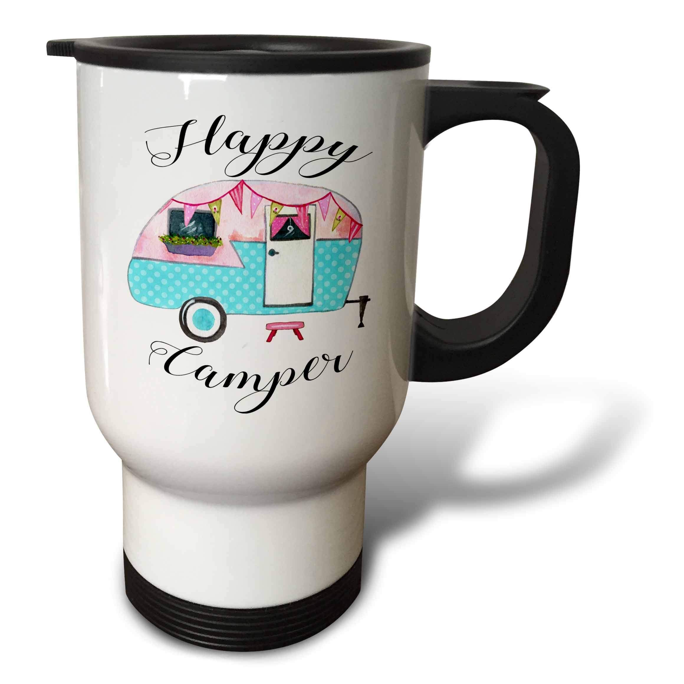 3D Rose Insulated Travel Mug - 14oz White Coffee Tumbler with Lid - Perfect for Hot & Cold Drinks at Home, Office, or On-the-Go