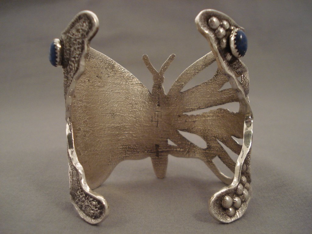 Authentic Navajo Turquoise Coral Silver Bracelet - 106g Butterfly Cuff Native American Jewelry for Women - Perfect for Boho Fashion, Festivals & Special Occasions