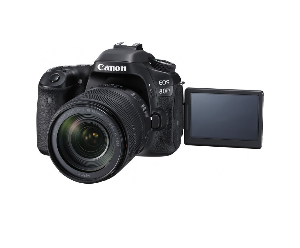 Canon EOS 80D DSLR Camera with 18-135mm IS USM Lens Kit - Professional Digital Photography for Travel, Sports & Portrait Shooting | Perfect for Vloggers & Content Creators