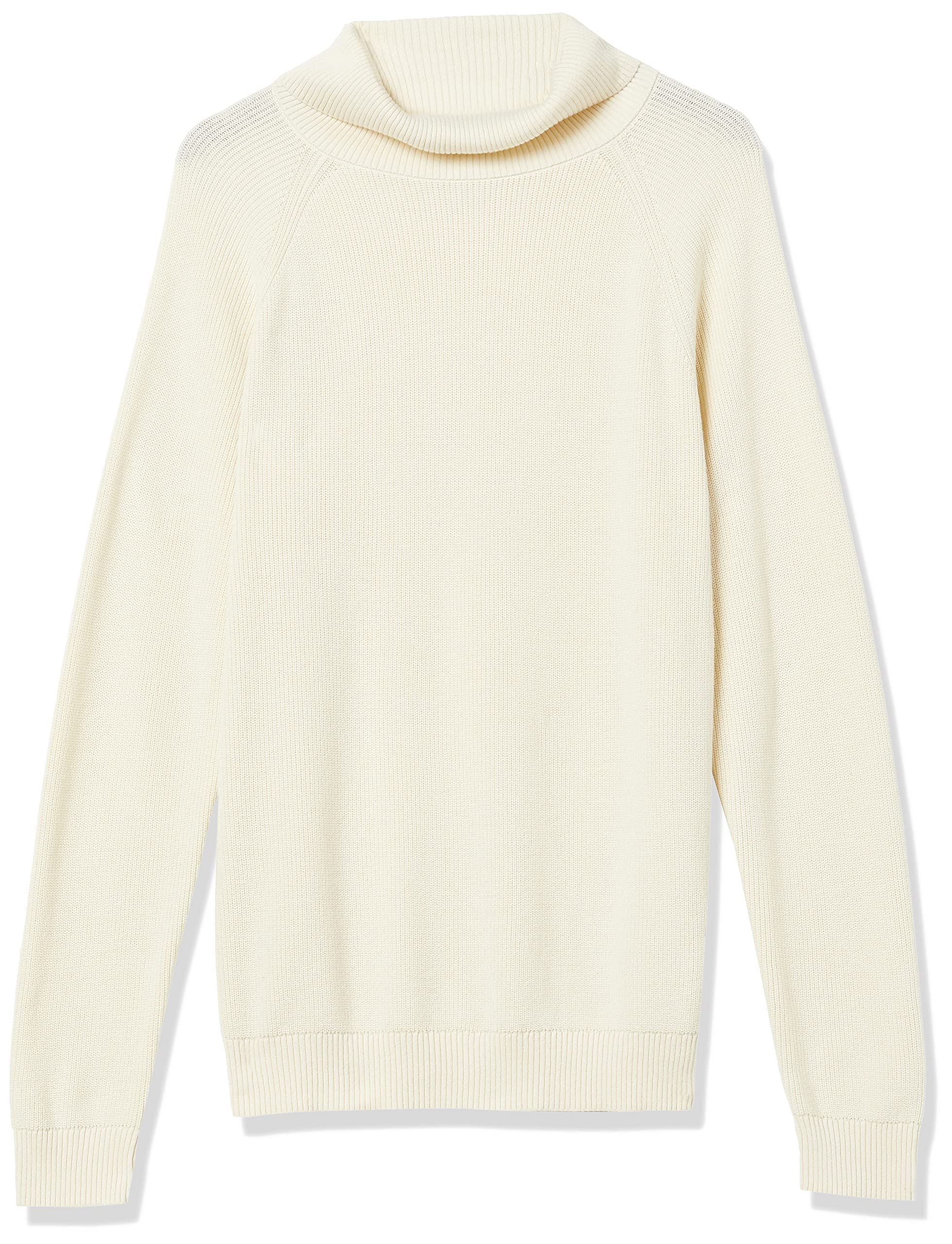 Amazon Essentials Men's 100% Cotton Rib Knit Turtleneck Sweater - Warm & Comfortable Winter Pullover for Casual Wear & Office Outfits