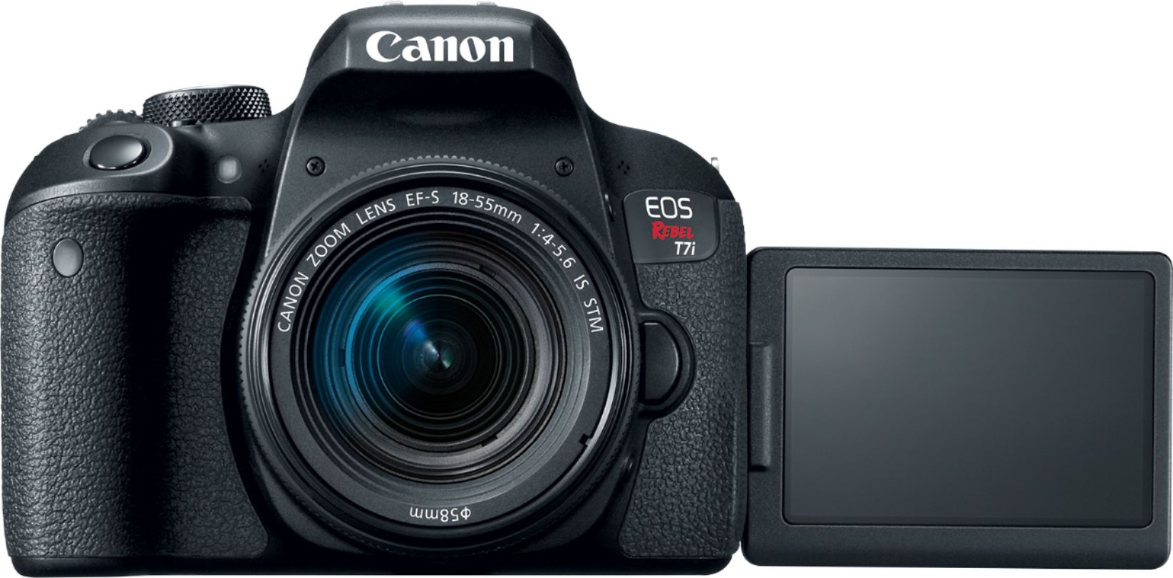 Canon EOS Rebel T7i/800D DSLR Camera with 18-55mm & 55-250mm Lenses Kit - Black | Professional Photography, Travel & Vlogging