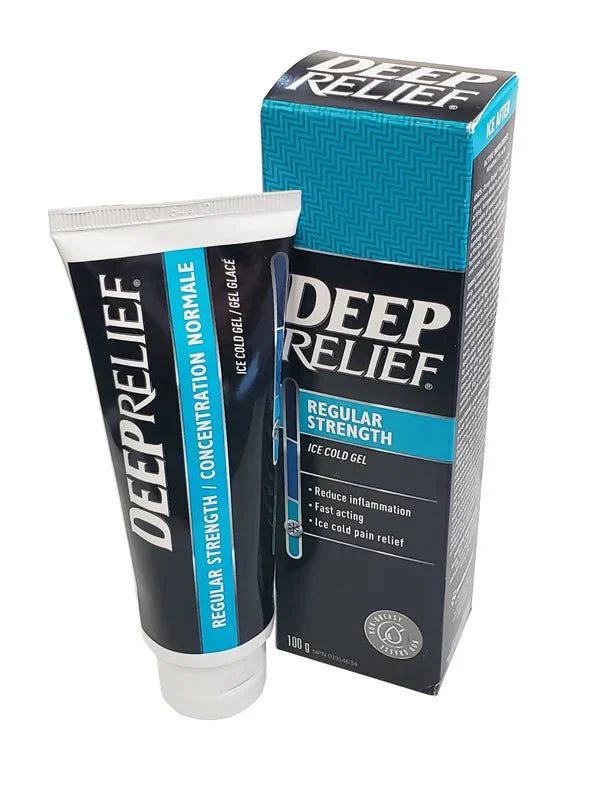 Deep Relief Penetrating Cool Gel - 100g/Tube for Muscle Pain Relief & Joint Soreness | Fast-Acting Cooling Formula for Athletes & Active Lifestyles