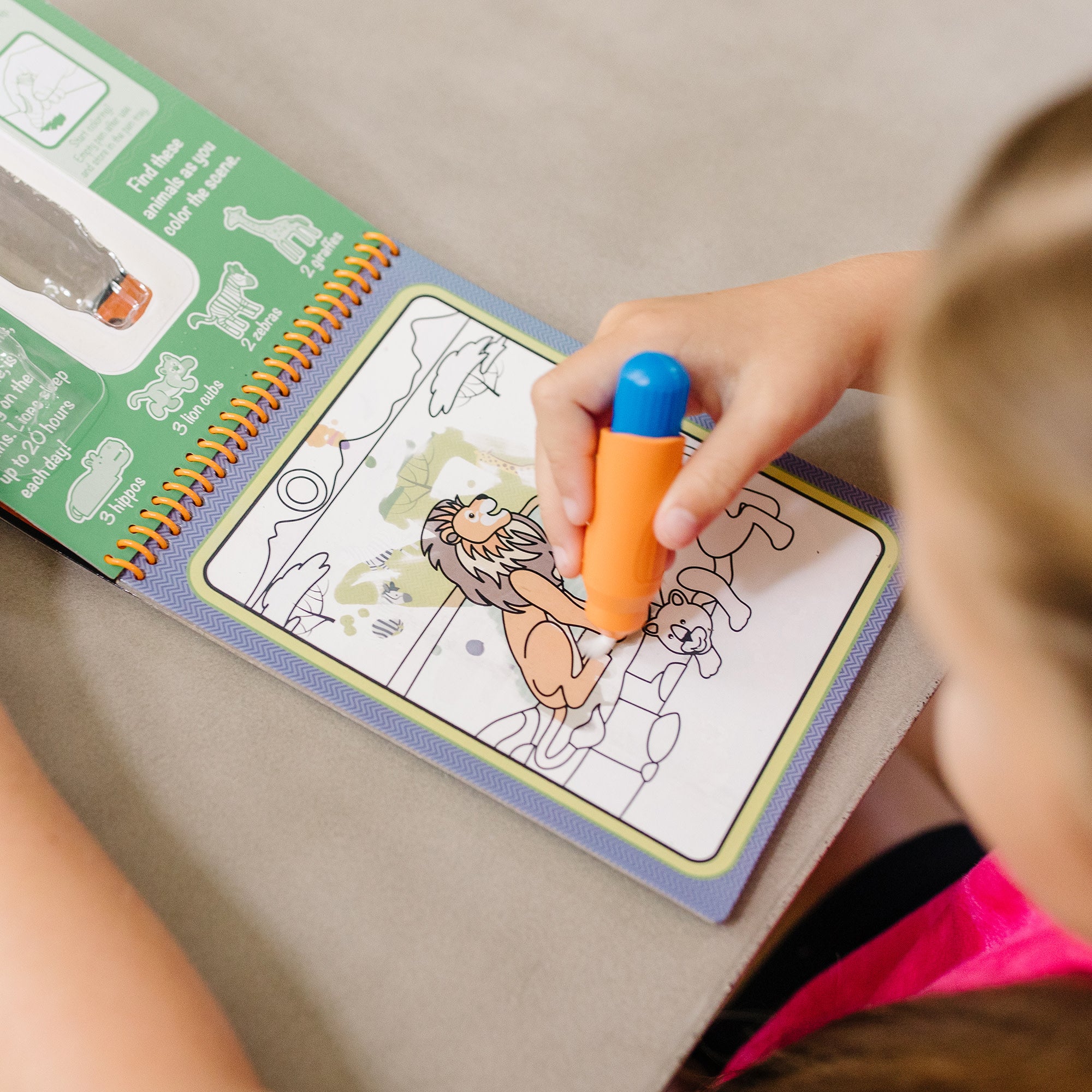 Water Wow! Water Reveal Pad - Safari Animals Coloring Book for Kids, Reusable Water Painting Activity Set for Toddlers, Perfect Travel Toy for Road Trips & Airplane Entertainment