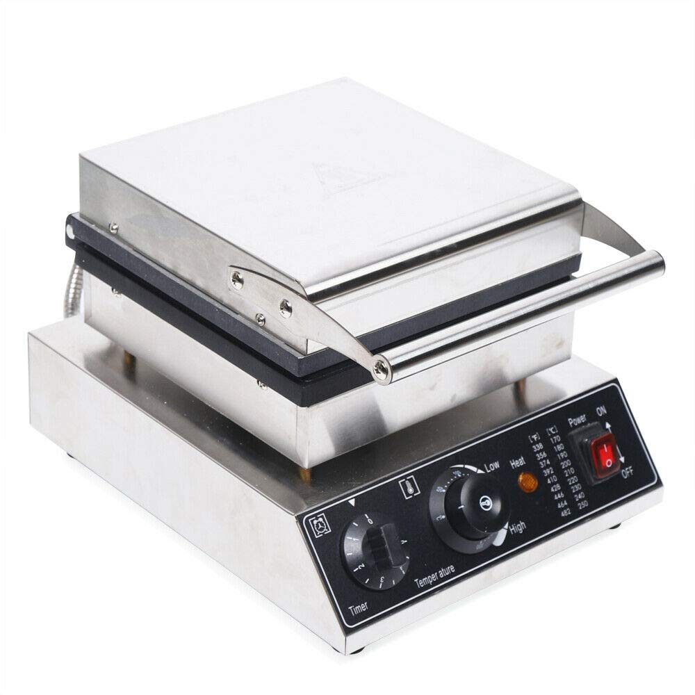 Commercial Belgian Waffle Maker 2000W - 4 Grids Double Heating Square Waffle Iron with Non-Stick Coating - Heavy Duty Electric Waffle Machine for Restaurants, Bakeries, Cafes & Home Use - Perfect for Breakfast, Brunch, Desserts & Catering Events