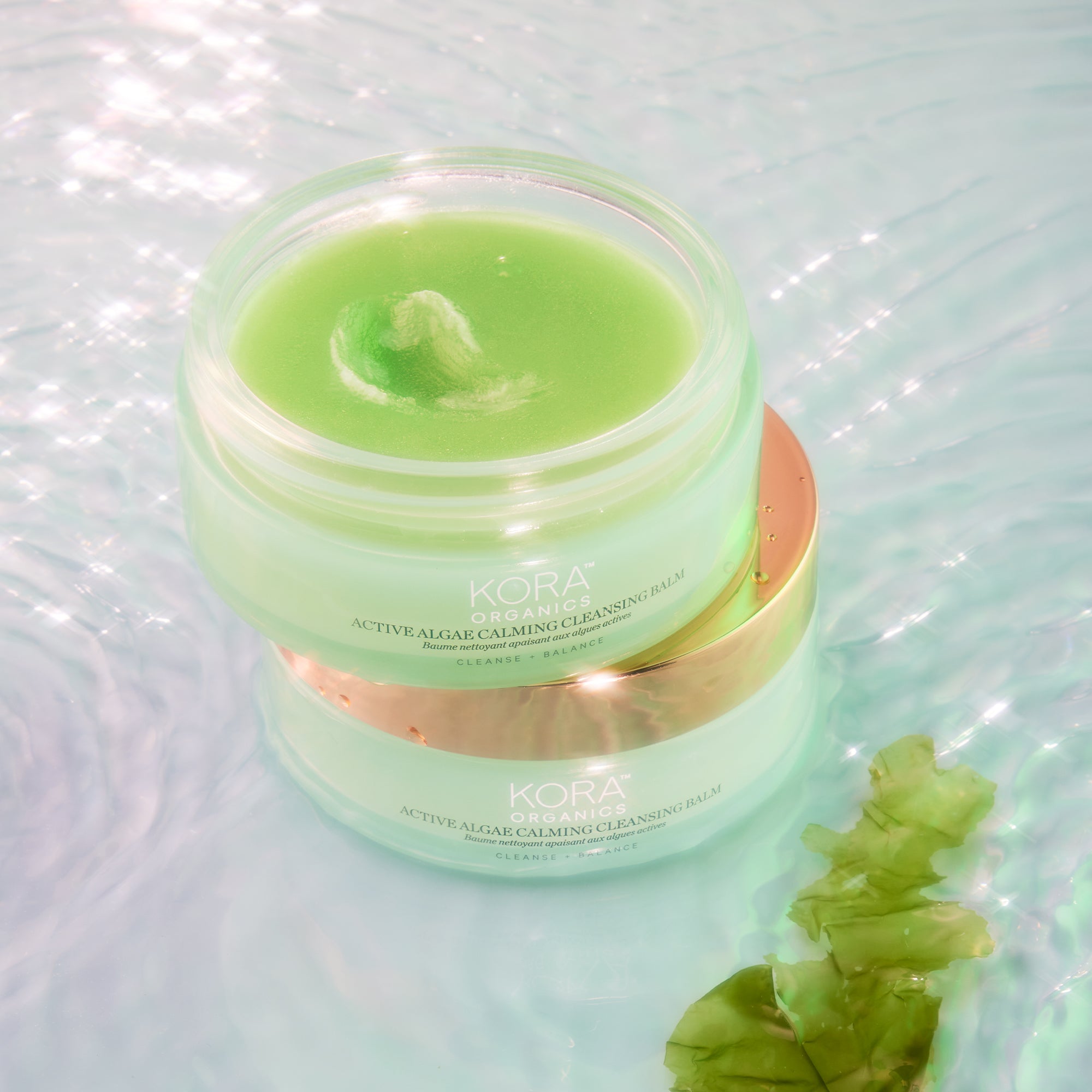 Organic Algae Calming Cleansing Balm for Sensitive Skin - Hydrating & Soothing Facial Cleanser - Perfect for Daily Skincare & Makeup Removal