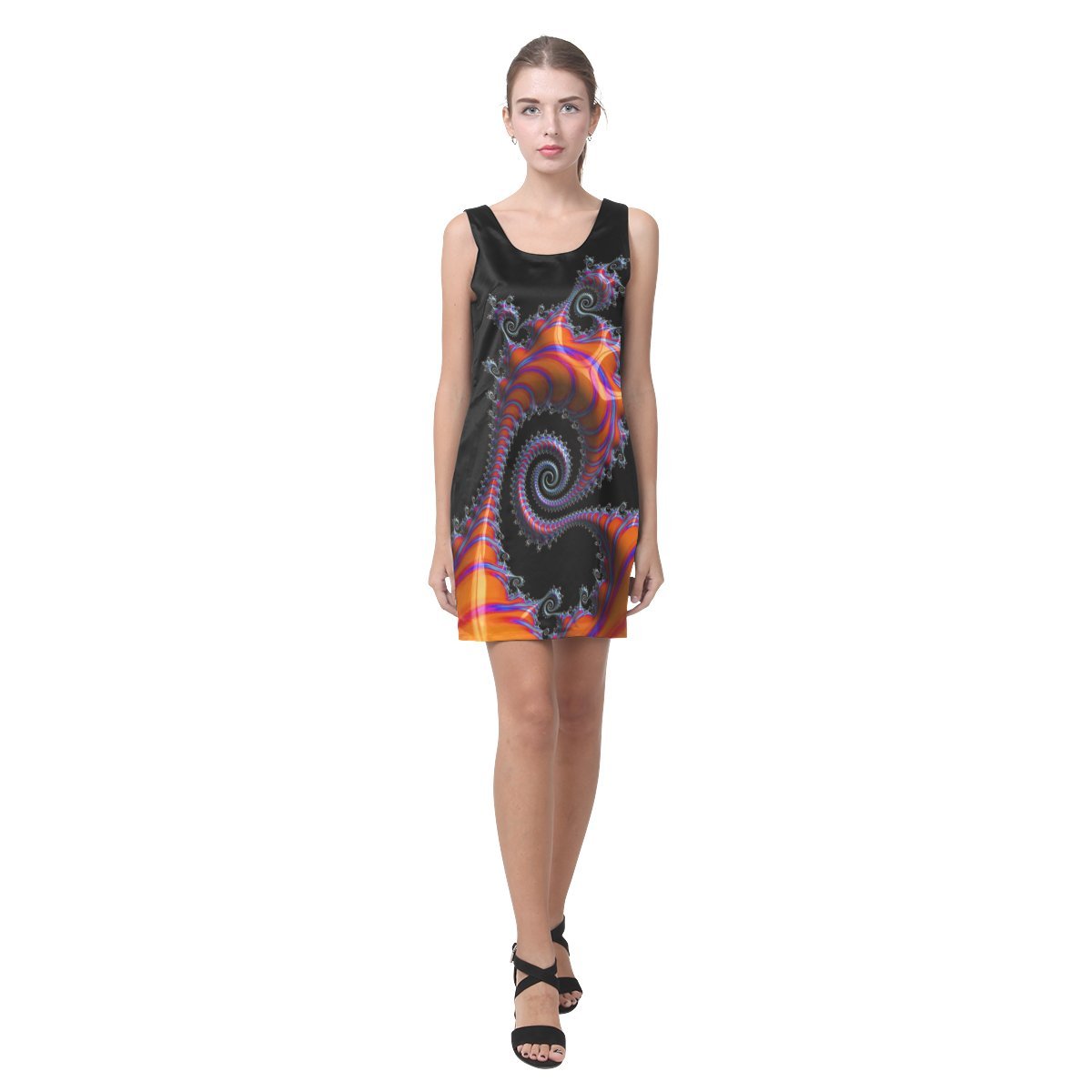 JC-Dress Sleeveless Spiral Party Dress for Women - Sexy Rock Candy Style Cocktail & Club Wear - Perfect for Night Out, Date Night, and Special Occasions